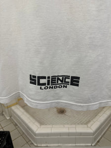 1990s Vintage Science London Collage Faces Graphic Tee - Size S