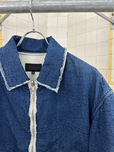 Load image into Gallery viewer, 1990s Griffin Terry-Lined Raw Hem Denim Jacket - Size S