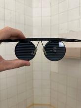 Load image into Gallery viewer, 1980s Issey Miyake Black Shutter Shades - Size OS