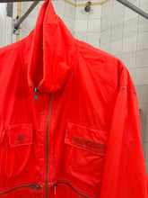 Load image into Gallery viewer, 1980s Vintage R Merchandise Hi-Vis Parachute Jacket with Large Pocket on Back - Size L