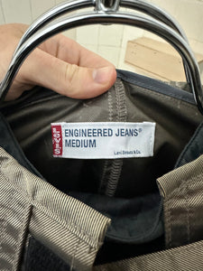 2000s Levis Engineered Jeans Chemical Hood Metallic Jacket in Metallic Bronze - Size M