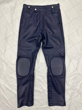Load image into Gallery viewer, 1980s Claude Montana Padded Leather Moto Pants - Size L
