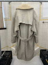 Load image into Gallery viewer, 1980s Claude Montana Heavy Wool Trench Coat with Removable Shearling Collar - Size L