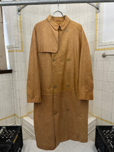 Load image into Gallery viewer, 2000s Burberry Prorsum x Roberto Menichetti Tan Leather Trench Coat - Size L