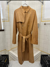Load image into Gallery viewer, 2000s Burberry Prorsum x Roberto Menichetti Tan Leather Trench Coat - Size L