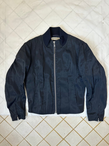 aw1996 Issey Miyake Paneled Nylon Gauze Moto Jacket - Size L
