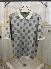 Load image into Gallery viewer, 1980s Issey Miyake Jacquard Checker Knit Polo Shirt - Size M