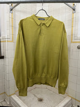 Load image into Gallery viewer, 1980s Issey Miyake Light Knit Long Sleeve Polo Shirt - Size M