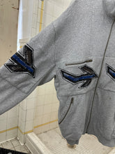 Load image into Gallery viewer, 1980s Issey Miyake Fullzip Sweatshirt with Airplane Graphics - Size M