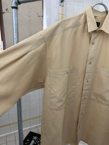1980s Claude Montana Silk Patch Pocket Shirt - Size M