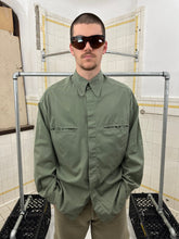 Load image into Gallery viewer, 1980s Claude Montana Green Button Down Shirt with Bartacked Collar - Size L