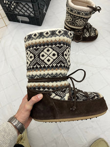 aw2003 Junya Watanabe Knitted Arctic Boots - Size M