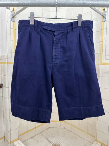 1980s Katharine Hamnett Pleated Object-Dyed Shorts - Size M