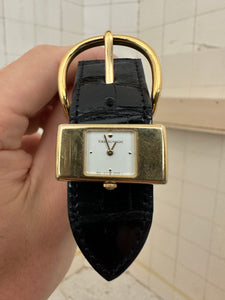 1980s Vintage Tokio Kumagai Leather Belt Wrist Watch - Size OS