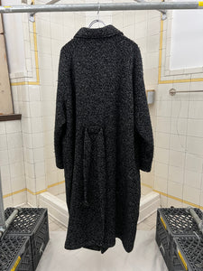 aw1995 Yohji Yamamoto Rokumeikan "Deer Cry Pavilion" Lined Reversible Knitted Robe Overcoat - Size OS