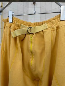 1980s Issey Miyake Articulated Sweatpants with Belted Waistline - Size M