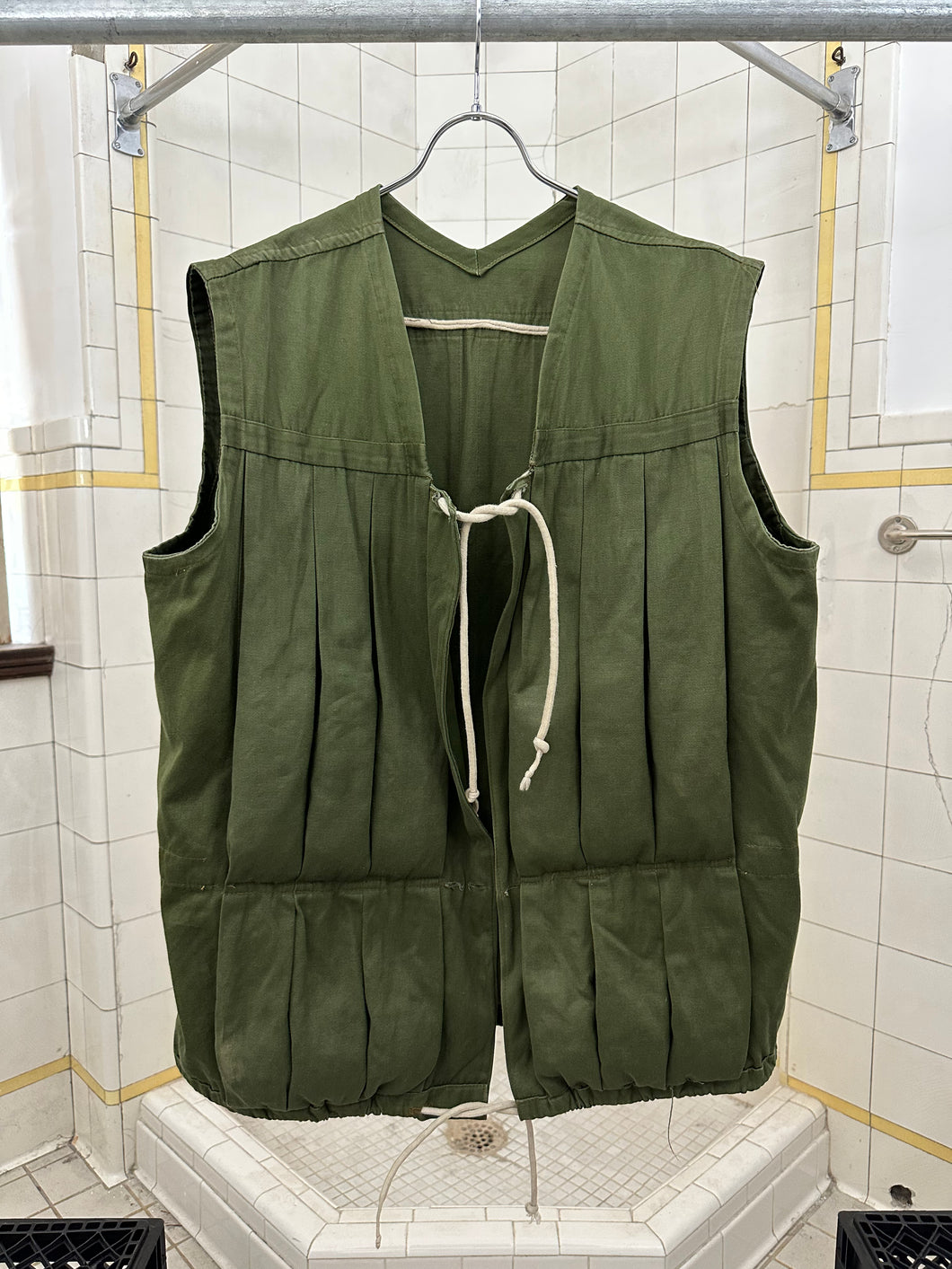 Vintage Paneled Life Vest with Drawstring Cinching - Size XL