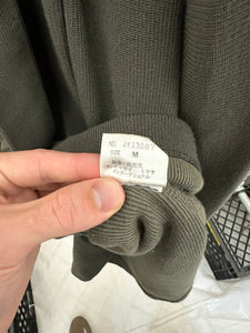 1980s Issey Miyake Ribbed Draped Shoulder Sash Sweater - Size M