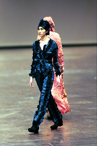 aw1999 Issey Miyake Crinkled Iridescent Bolero Top - Size Women's L