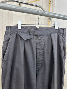 1980s Katharine Hamnett Pleated Faded Sateen Trousers - Size XL