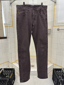 1990s Armani Faded Brown Denim Jeans - Size L