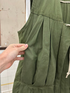 Vintage Paneled Life Vest with Drawstring Cinching - Size XL