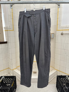 1980s Katharine Hamnett Pleated Faded Sateen Trousers - Size XL