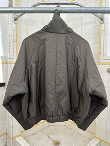1980s Issey Miyake Cropped Nylon Cocoon Bomber with Shawl Collar - Size M