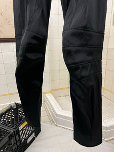 aw1996 Issey Miyake Nylon Gauze Paneled Moto Pants - Size S