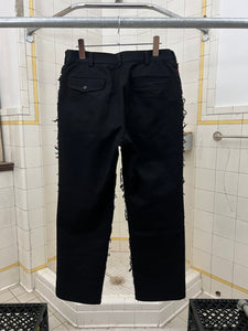 2000s CDGH Twill Trousers with Mesh Side Seam Panels - Size M