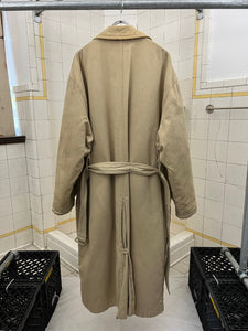 1980s Katharine Hamnett Padded Belted Overcoat - Size L