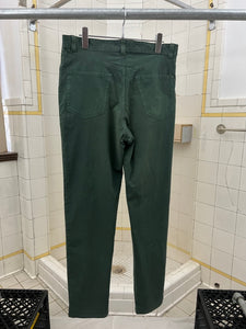 1990s World Wide Web Sample Green Object Dyed Trousers - Size M
