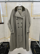 Load image into Gallery viewer, 1980s Katharine Hamnett Padded Iridescent Double Breasted Trench Coat - Size M