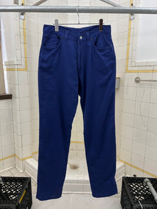 1990s World Wide Web Sample Blue Object Dyed Pants - Size M