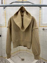 Load image into Gallery viewer, 1980s Issey Miyake Multi-Gauge Cropped Knit with Shawl Neck Ribbing - Size M