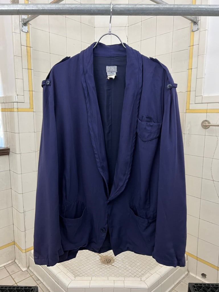 1980s Marithe Francois Girbaud Purple Suit Jacket - Size L