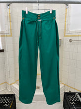 Load image into Gallery viewer, 1980s Marithe Francois Girbaud x Closed Emerald Green Double Waistband Trousers with Drawstrings - Size M