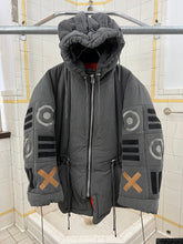 Load image into Gallery viewer, 1990s Issey Miyake Hooded Puffer Coat with Embroidered Sleeves - Size L