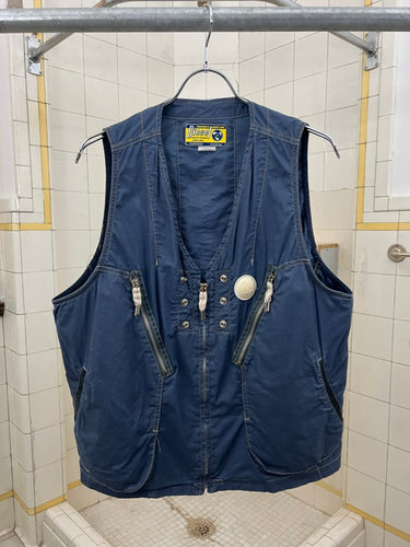 1980s Diesel Blue Cargo Life Vest - Size XL
