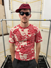 Load image into Gallery viewer, 1980s Issey Miyake Red Printed Tee - Size S