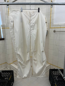 1940s Vintage White Oversized Snow Pants - Size OS