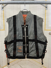 Load image into Gallery viewer, 1980s Diesel Grey Protective Shark Vest with Trim - Size L