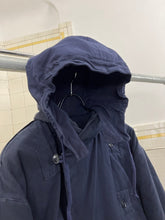 Load image into Gallery viewer, 1980s Katharine Hamnett Padded Canvas Double Breasted Parka with Packable Hood - Size OS