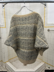 1980s Issey Miyake Loose Gauge Wide Boatneck Sweater - Size M
