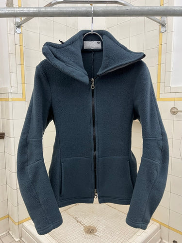 1990s Vexed Generation Blue Ninja Collar Fleece Jacket - Size S