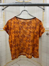 Load image into Gallery viewer, 1980s Marithe Francois Girbaud x Maillaparty Cropped Patterned Mesh Tank - Size M