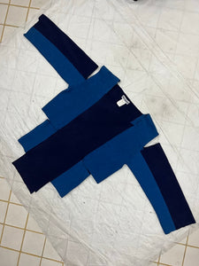 ss1991 Issey Miyake Paneled Cutout Blue Top - Size M
