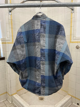 Load image into Gallery viewer, 1980s Marithe Francois Girbaud x Super Casual Blue Multi Plaid Shirt with Armpit Buttons - Size S