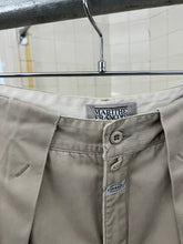 Load image into Gallery viewer, 1980s Marithe Francois Girbaud Light Khaki Pleated Trousers with Ankle Pockets - Size S