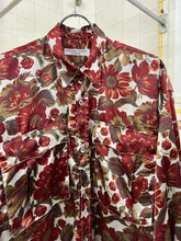 Load image into Gallery viewer, 1980s Katharine Hamnett Oversized Red Floral Cargo Shirt - Size OS